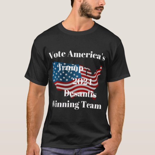 Trump Desantis 2024 T - Shirt (Vorderseite)