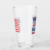 Trump DeSantis für Präsident 2024 Glas (Rechts)