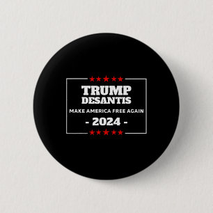 Trump Desantis Mach Amerika Florida Wahl 24 Button