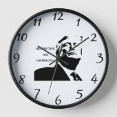Trump/Destructive Not Constructive Clock Uhr (Vorderseite)