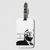Trump/Destructive Not Constructive Luggage Bag Gepäckanhänger (Vorderseite Vertikal)