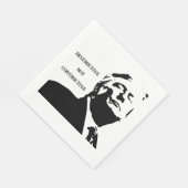 Trump/Destructive Not Constructive Paper Napkin Serviette (Ecke)