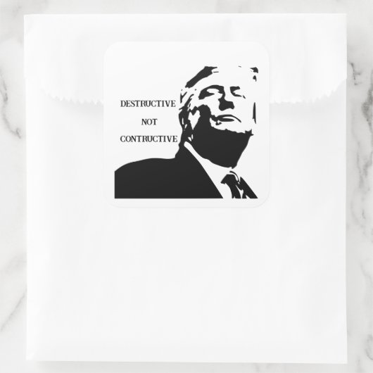 Trump/Destructive Not Constructive Sticker (Tasche)