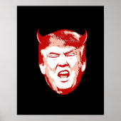 Trump Devil Head - Anti-Trump - Poster (Vorne)