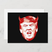 Trump Devil Head - Anti-Trump - Postkarte (Vorne/Hinten)