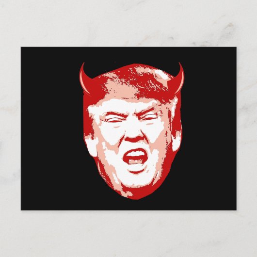 Trump Devil Head - Anti-Trump - Postkarte (Vorderseite)
