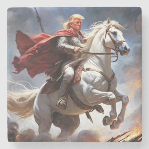 "Trump, die amerikanischen Ritter-Untersetzer" Steinuntersetzer