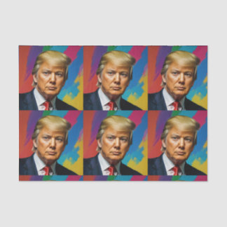 Trump die Farbe Seidenpapier