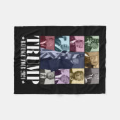 Trump Die Rache Tour 2024 Funny Fleecedecke (Vorderseite (Horizontal))