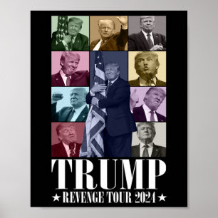 Trump Die Rache Tour 2024 Funny Poster