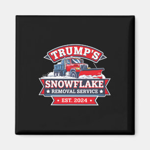Trump - Dienst zur Entfernung von Schneeflocken 4 Magnet