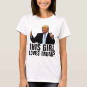TRUMP DIESE MÄDCHEN LIEBEN TRUMP-T - SHIRT (Vorderseite)