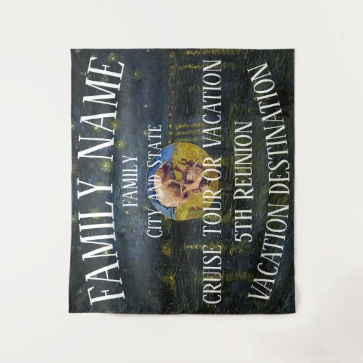 TRUMP Dinner Happy Hour Girls Boys Night Out 2025 Wandteppich (Vorderseite)