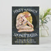 TRUMP DIRTY WOMEN WATER SPONGE BATHS WRONG EINLADUNG (Stehend Vorderseite)
