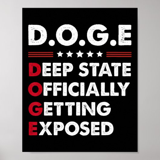 Trump Doge Deep State Officially Getting Exposed  Poster (Vorne)