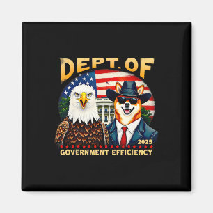 Trump Doge Men, z.B.e Ministerium der Regierung f Magnet