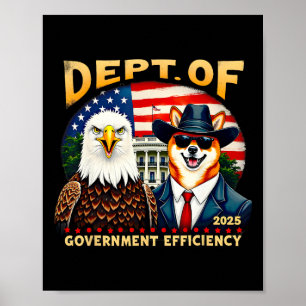 Trump Doge Men, z.B.e Ministerium der Regierung f Poster