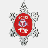 TRUMP-DOKTOREN SCHNEEFLOCKEN Zinn-Ornament (Rechts)