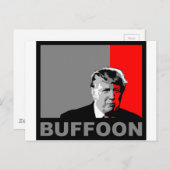 Trump/Drumpf: Buffoon Postkarte (Vorne/Hinten)