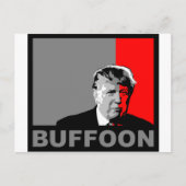 Trump/Drumpf: Buffoon Postkarte (Vorderseite)