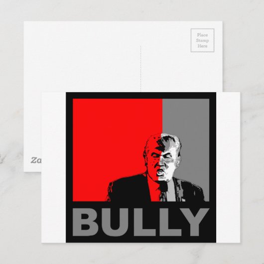 Trump/Drumpf: Bully Postkarte (Vorne/Hinten)