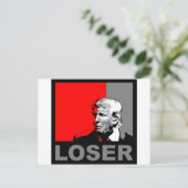 Trump/Drumpf: Loser Postkarte (Stehend Vorderseite)