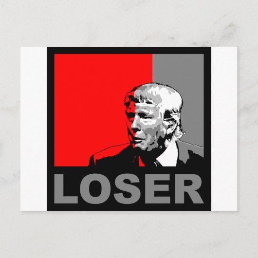 Trump/Drumpf: Loser Postkarte (Vorderseite)