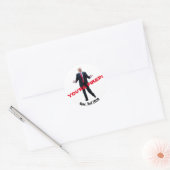 Trump: Du bist gefeuert! Runder Aufkleber (Umschlag)