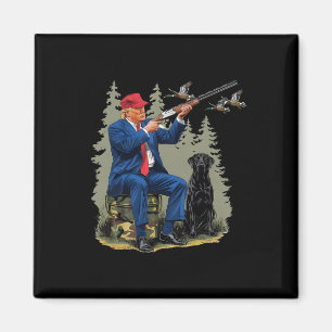 Trump Duck Jagd Donald Trump Old School Camoufl Magnet