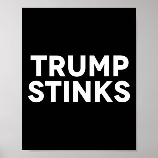 Trump dummt schlechte Stinks Poster (Vorne)