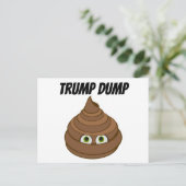 Trump Dump Postkarte (Stehend Vorderseite)
