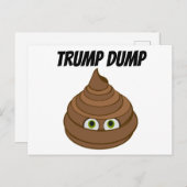 Trump Dump Postkarte (Vorne/Hinten)