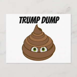 Trump Dump Postkarte