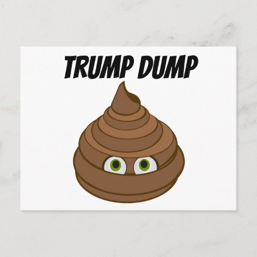 Trump Dump Postkarte (Vorderseite)