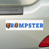 Trump Dumpster Sticker 3 — blau, weiß Autoaufkleber (Auf Auto)