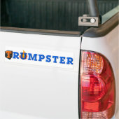 Trump Dumpster Sticker 3 — blau, weiß Autoaufkleber (Auf Lkw)