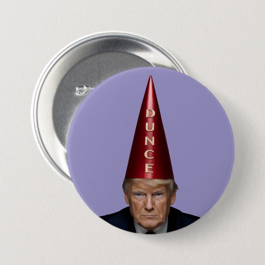 Trump Dunce Button (Vorne & Hinten)