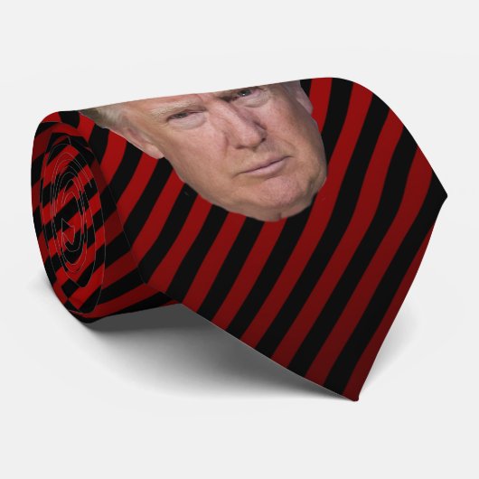 TRUMP DUNK RED AND BLACK KRAWATTE (Gerollt)