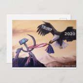 Trump Eagle 2020 Postcard Postkarte (Vorne/Hinten)