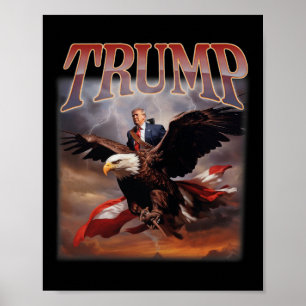 Trump Eagle US-Präsident 2024 nimmt Amerika zurück Poster