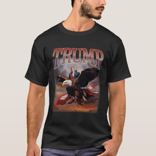 Trump Eagle US-Präsident 2024 nimmt Amerika zurück T-Shirt (Vorderseite)