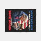 Trump-Eichhörnchen machen Erdnusseichhörnchen wied Fleecedecke (Vorderseite (Horizontal))