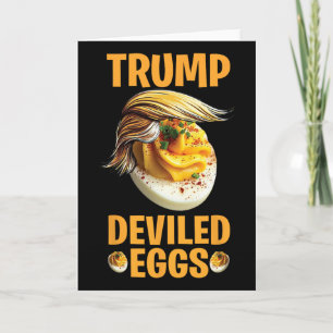 Trump Eier mit Senf und Mayo Lustige Politische Da Karte
