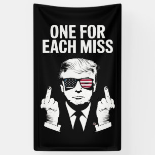 Trump Eins für jeden Fehler Banner
