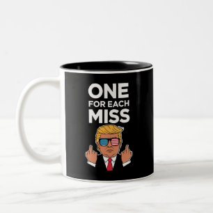 Trump Eins für jeden Fehler  Zweifarbige Tasse