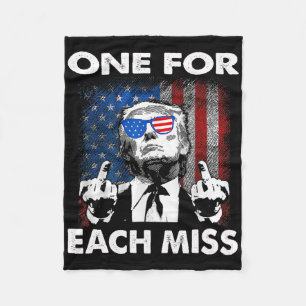 Trump Eins für jeden Miss 2 Fleecedecke