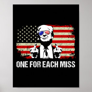 Trump Eins für jeden Miss Trump Shirt Wähle Trump  Poster