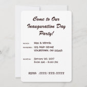 Trump Einweihung 2017 Custom Einladung (Rückseite)