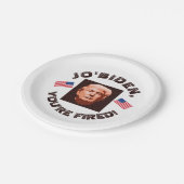 Trump Einweihung 2025 - benutzerdefinierte Farbe Pappteller (Schrägansicht)