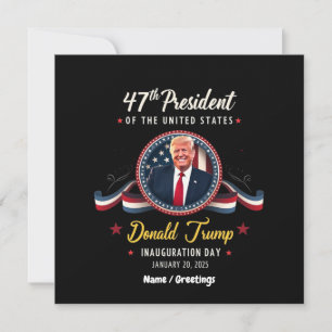 Trump Einweihung 20.01.2025 Feiern Einladung